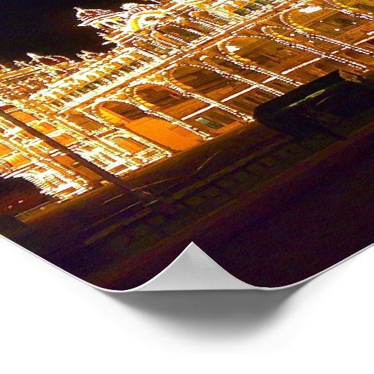 Illuminated Mysore Palace ポスター (角)