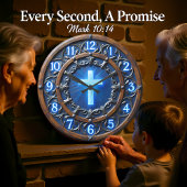 Illuminated Radiant Cross ラージ壁時計