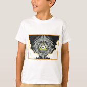 Illuminatiすべての見る目の今新世界秩序 Tシャツ (正面)