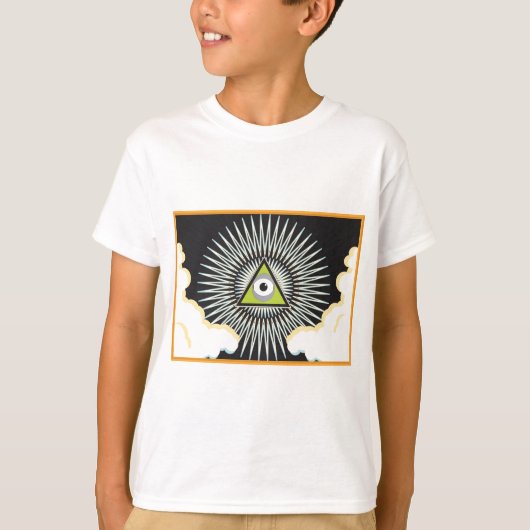 Illuminatiすべての見る目の今新世界秩序 Tシャツ (正面)