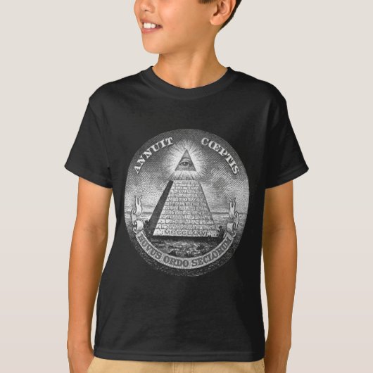 Illuminatiすべての見る目 Tシャツ (正面)