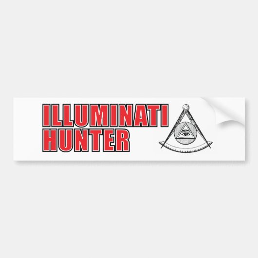 Illuminatiのハンターのバンパーステッカー バンパーステッカー (正面)