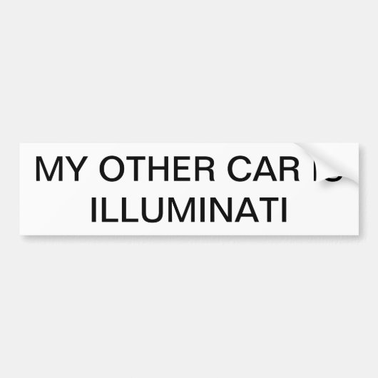 Illuminatiのバンパーの棒 バンパーステッカー (正面)