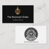 Illuminatiの会員証 名刺 (正面/裏面)