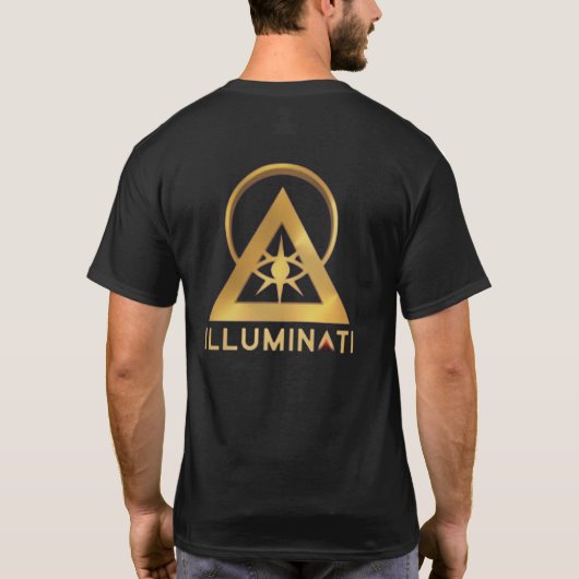 Illuminatiの公式のウェブサイトのロゴ Tシャツ (裏面)