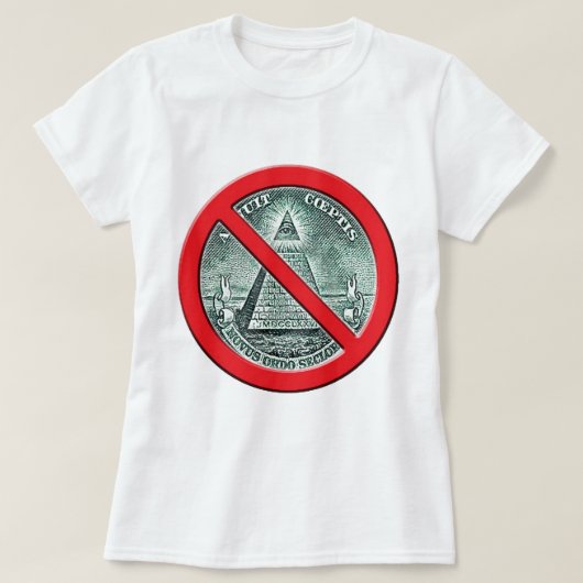 Illuminatiの反Tシャツ Tシャツ (デザイン正面)