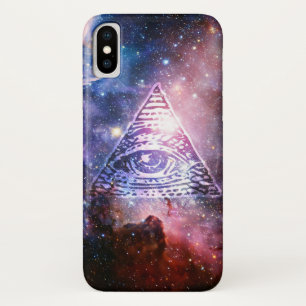 Illuminatiの星雲 iPhone X ケース