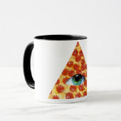 Illuminatiピザ マグカップ (正面左)