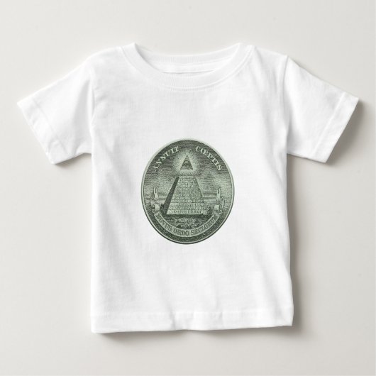 Illuminati -すべての見る目 ベビーTシャツ (正面)
