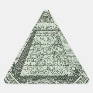 Illuminati -すべての見る目 三角形シール