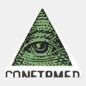 Illuminati Confirmed Sticker 三角形シール (正面)