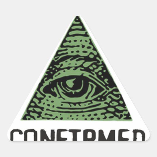 Illuminati Confirmed Sticker 三角形シール (正面)