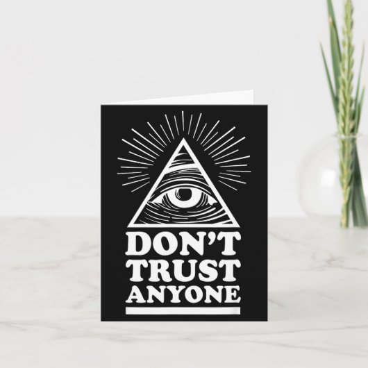Illuminati Don't Trust Anyone Eye Of Providence  カード (正面)