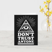 Illuminati Don't Trust Anyone Eye Of Providence  カード (黄色い花)