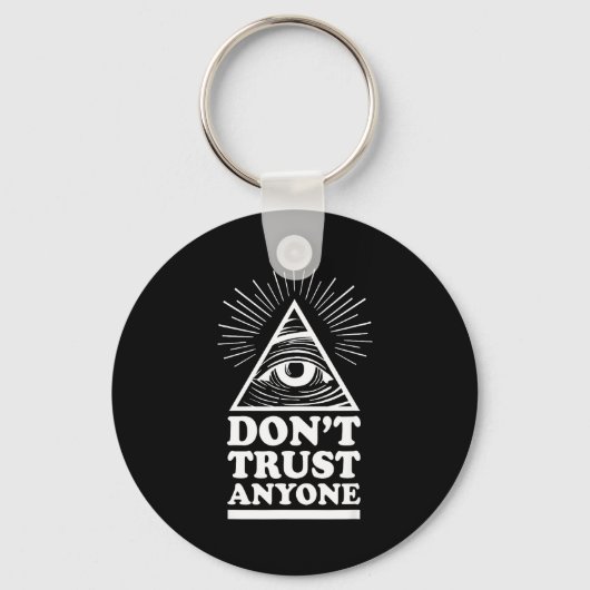 Illuminati Don't Trust Anyone Eye Of Providence キーホルダー (正面)