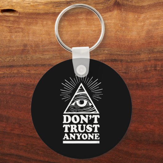 Illuminati Don't Trust Anyone Eye Of Providence  キーホルダー (正面)