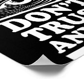Illuminati Don't Trust Anyone Eye Of Providence  ポスター (角)