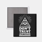Illuminati Don't Trust Anyone Eye Of Providence  マグネット (正面/裏面)
