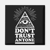 Illuminati Don't Trust Anyone Eye Of Providence  マグネット (正面)