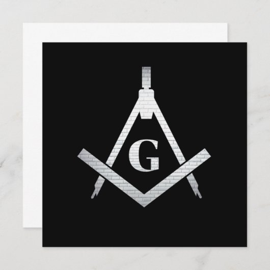 Illuminati Symbol Masonic Conspiracy Pyramid Gift 招待状 (正面/裏面)