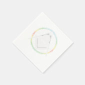 Illuminati Symbol Masonic Triangle Conspiracy G Gi スタンダードカクテルナプキン (角)