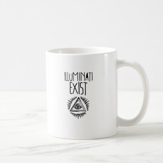 illuminati tshirt コーヒーマグカップ (右)