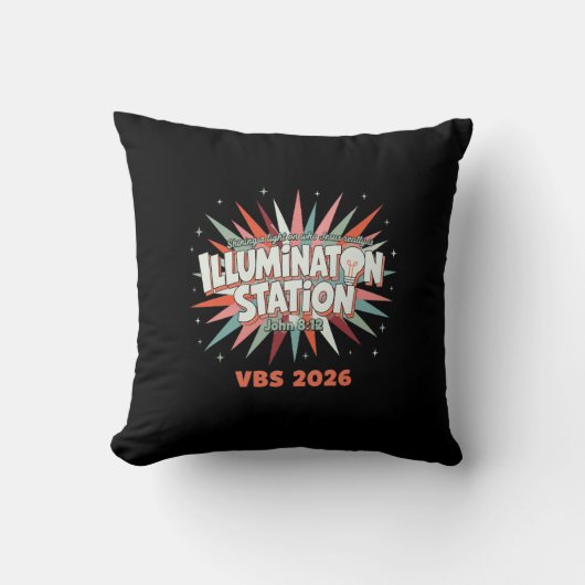 Illumination Station VBS 2026 ヨハネ 8:12 休暇 クッション (正面)