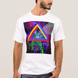IlluminatusレーザーロゴホワイトTシャツ Tシャツ
