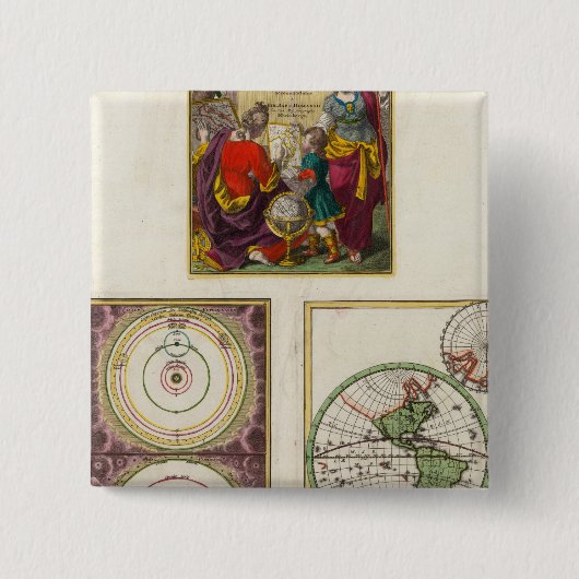 Illus Title Pageシス太陽のテム、Charte vom Globo 缶バッジ (正面)