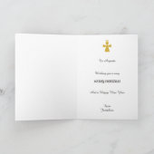 illusimaエルフのクリスマススノーフレークグリーン シーズンカード (内部)