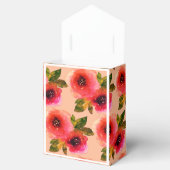 illusimaピンク赤い花水色誕生日ギフト/ フェイバーボックス (オープン)