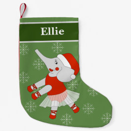 illusima バレリーナ エレファント クリスマス スノーフレーク スモールクリスマスストッキング
