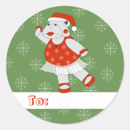 illusima バレリーナ カポック クリスマス スノーフレーク ラウンドシール