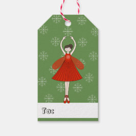 illusima バレリーナ フェアリー クリスマス スノーフレーク ギフトタグ