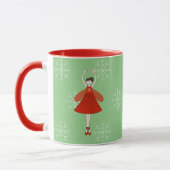 illusima バレリーナ フェアリー クリスマス スノーフレーク マグ (左)