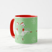 illusima バレリーナ マウス クリスマス スノーフレーク マグカップ (正面左)