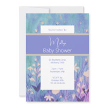 illusima Bohoウォーターカラーワイルドフラワーベビーシャワー