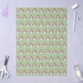illusima Mr Owl Christmas Light Green Tissue Paper 薄葉紙 (クラフト)