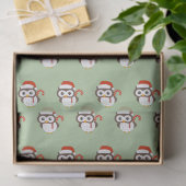 illusima Mr Owl Christmas Light Green Tissue Paper 薄葉紙 (ギフト)