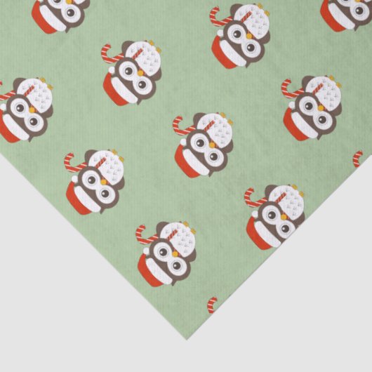 illusima Mr Owl Christmas Light Green Tissue Paper 薄葉紙 (詳細)