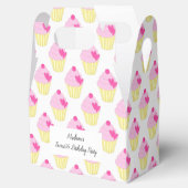 illusima Pink Frosting Cupcakes Sweet 16 フェイバーボックス (オープン)