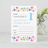 illusima triangles, Blue Back, 1stパーティー 招待状 (スタンド正面)