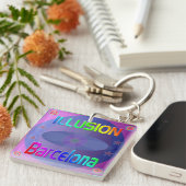 "ILLUSION Barcelona"キーチェーン！ キーホルダー (正面右)