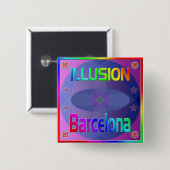 "ILLUSION Barcelona"ボタン! 缶バッジ (正面&裏面)