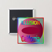 "ILLUSION California"ボタン！ 缶バッジ (正面&裏面)