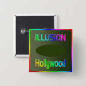 "ILLUSION Hollywood"ボタン！ 缶バッジ (正面&裏面)