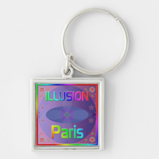 "ILLUSION Paris"キーチェーン キーホルダー (正面)