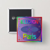 「ILLUSION Paris」ボタン 缶バッジ (正面&裏面)