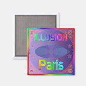 "ILLUSION Paris"マグネット マグネット (正面/裏面)