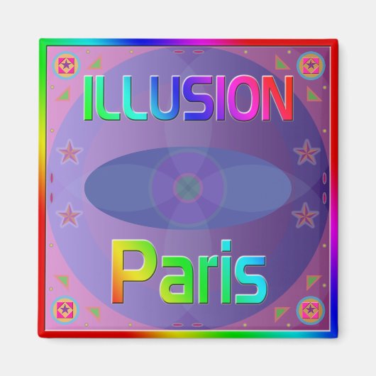 "ILLUSION Paris"マグネット マグネット (正面)